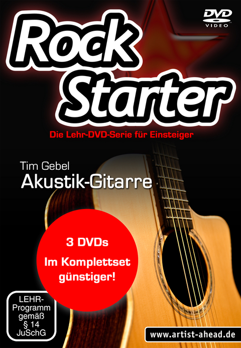 Rockstarter Vol. 1-3 - Akustikgitarre (3 DVDs) - Tim Gebel