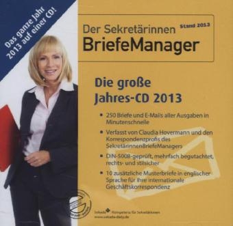 Die Sekret&auml;rinnenBriefeManager-CD 2013 - Claudia Hovermann