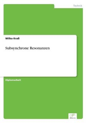 Subsynchrone Resonanzen - Wilko Kra&szlig;