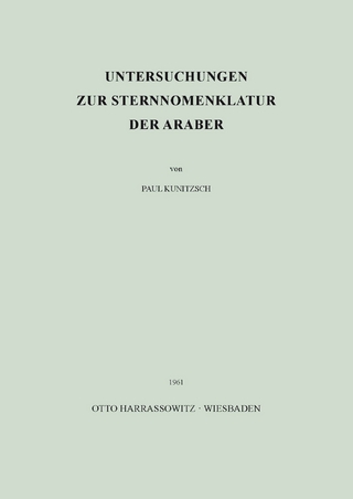 Untersuchungen zur Sternnomenklatur der Araber