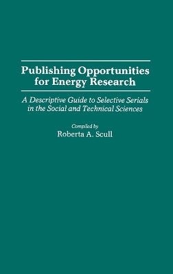 Publishing Opportunities for Energy Research