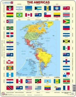 Map of the Americas -  Atebol