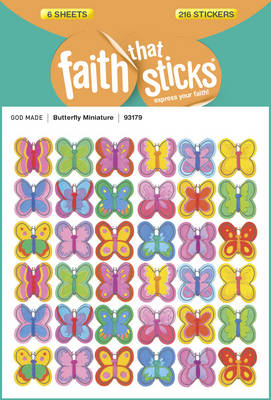Butterfly Miniature - Faith That Sticks Stickers -  Tyndale