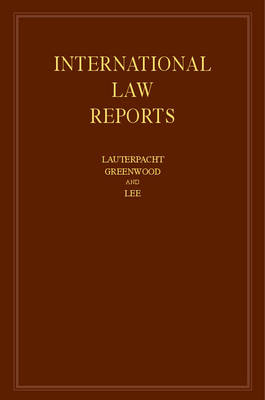International Law Reports: Volume 156 - 