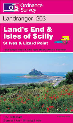 Land's End and Isles of Scilly, St.Ives and Lizard Point -  Ordnance Survey