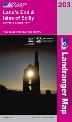 Land's End and Isles of Scilly, St.Ives and Lizard Point -  Ordnance Survey