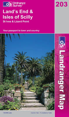 Land's End and Isles of Scilly, St.Ives and Lizard Point -  Ordnance Survey