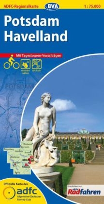 ADFC-Regionalkarte Potsdam Havelland mit Tagestouren-Vorschl&auml;gen, 1:75.000, rei&szlig;- und wetterfest, GPS-Tracks Download