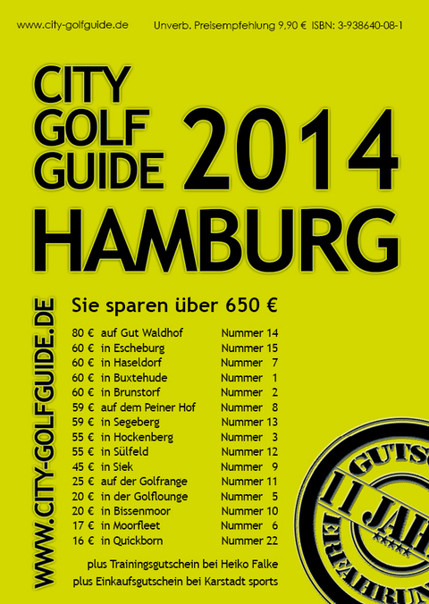 City Golf Guide Hamburg 2014 - Frank Puscher