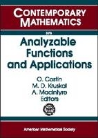 Analyzable Functions and Applications -  American Mathematical Society