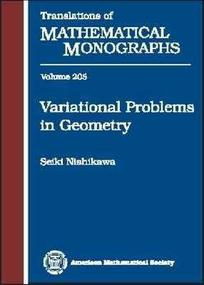 Variational Problems in Geometry -  American Mathematical Society
