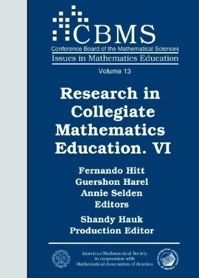 Research in Collegiate Mathematics Education VI - 