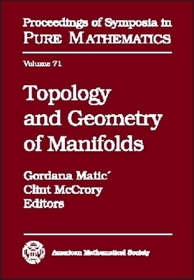 Topology and Geometry of Manifolds -  American Mathematical Society