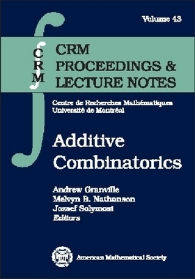 Additive Combinatorics -  American Mathematical Society