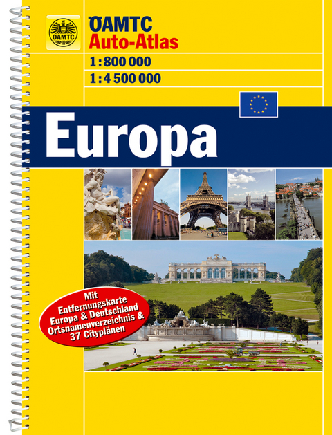 &Ouml;AMTC Auto-Atlas Europa 1:800 000/1:4,5 Mio.