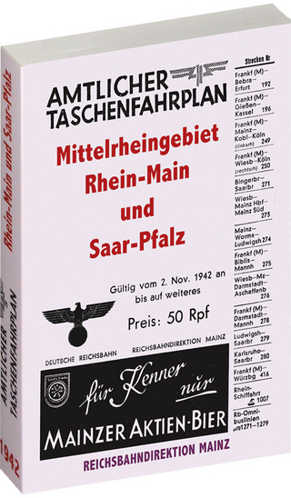 Amtlicher Taschenfahrplan der Reichsbahndirektion MAINZ - Jahresfahrplan 1942.