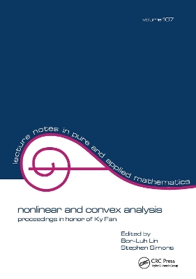 Nonlinear and Convex Analysis - 