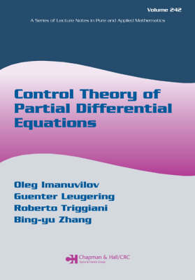 Control Theory of Partial Differential Equations - 