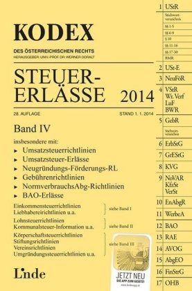 KODEX Steuer-Erlässe 2014, Band IV - Christoph Ritz