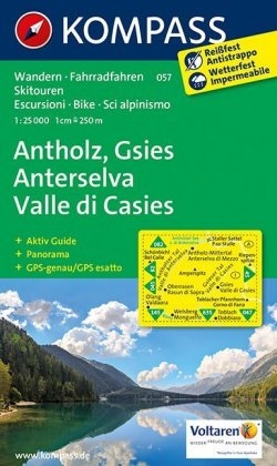 KOMPASS Wanderkarte Antholz - Gsies - Anterselva - Valle di Casies