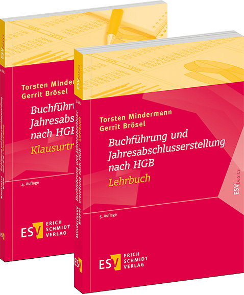 Paket aus den zwei B&uuml;chern: Buchf&uuml;hrung und Jahresabschlusserstellung nach HGB - Lehrbuch und Buchf&uuml;hrung und Jahresabschlusserstellung nach HGB - Klausurtraining - Torsten Mindermann, Gerrit Br&ouml;sel