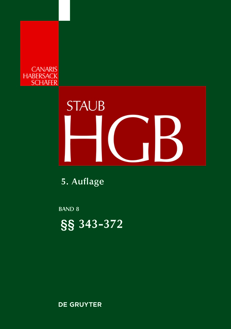 Handelsgesetzbuch / &sect;&sect; 343-362