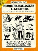 Ready-to-Use Humorous Halloween Illustrations