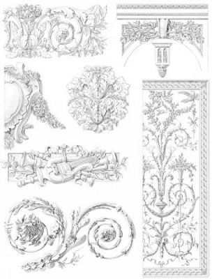 French Decorative Designs of the 18th Century - Edouard Bajot