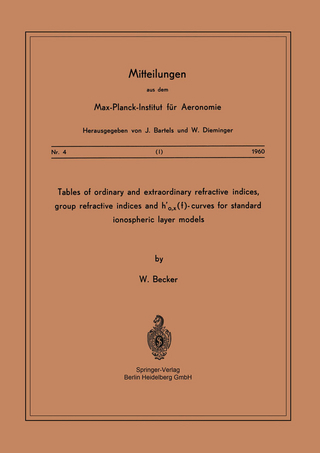 Tables of Ordinary and Extraordinary Refractive Indices, Group Refractive Indices and h’o,x(f)-Curves for Standard Ionospheric Layer Models