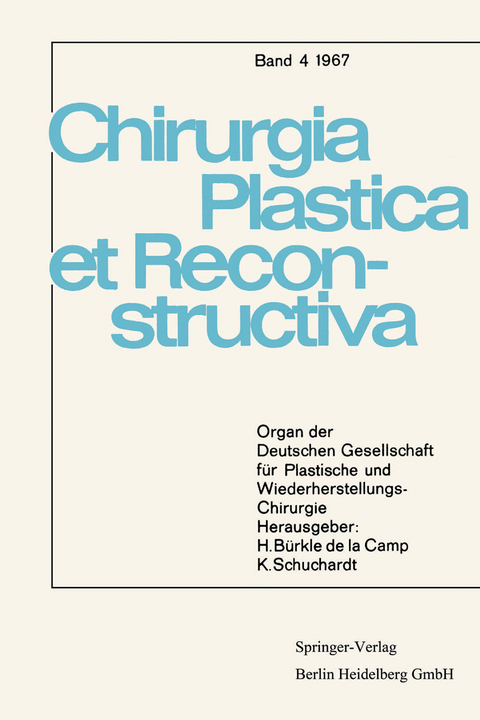 Organ der Deutschen Gesellschaft f&uuml;r Plastische und Wiederherstellungs-Chirurgie