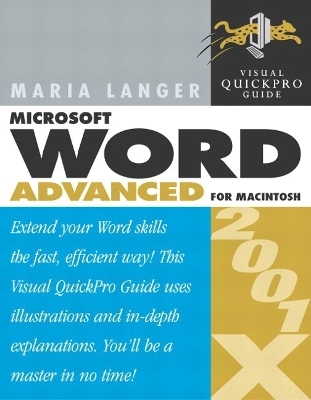 Word 2001/X Advanced for Macintosh - Maria Langer