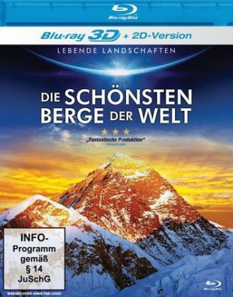 Die schönsten Berge der Welt 3D, 1 Blu-ray
