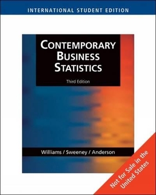 Contemporary Business Statistics - David Anderson, Dennis Sweeney, Thomas Arthur Williams