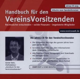 Handbuch f&uuml;r den VereinsVorsitzenden Jahres-CD 2013 - 