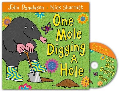 One Mole Digging A Hole Book and CD Pack - Julia Donaldson