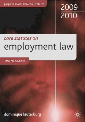 Core Statutes on Employment Law