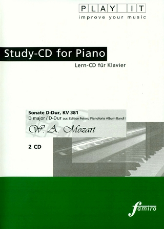 Study-CD for Piano - Sonate D-Dur, DV 381 D major / D-Dur, 2 Audio-CDs
