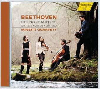 Streichquartette op. 18/4, op. 95, op. 18/2, 1 Audio-CD - Ludwig van Beethoven