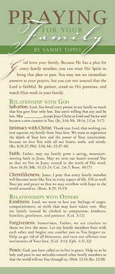 Praying for Your Family 50-Pack - Sammy Tippit