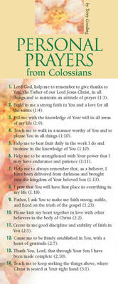 Personal Prayers from Colossians 50-Pack