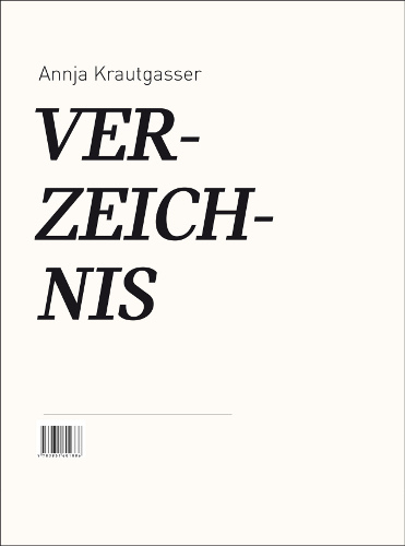 Verzeichnis - Annja Krautgasser