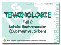 Terminologie Teil 2 - Latein: Restvokabular