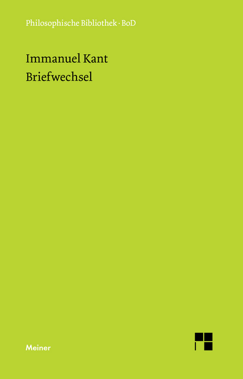 Briefwechsel - Immanuel Kant