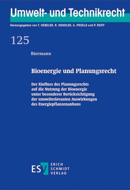 Bioenergie und Planungsrecht - Bernadette Biermann