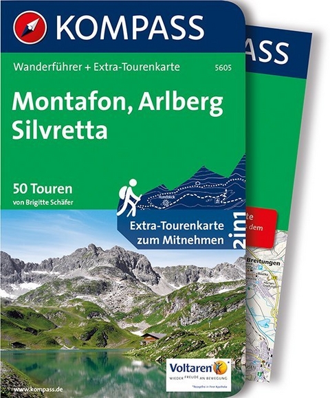 KOMPASS Wanderf&uuml;hrer Montafon, Arlberg, Silvretta - Brigitte Sch&auml;fer