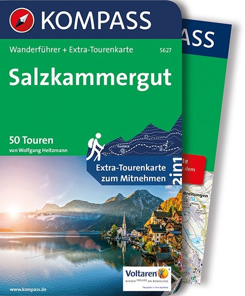 KOMPASS Wanderf&uuml;hrer Salzkammergut - Wolfgang Heitzmann