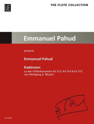 Kadenzen zu den Fl&ouml;tenkonzerten von Wolfgang A. Mozart - 