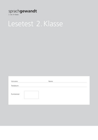 Sprachgewandt 2. bis 9. Klasse, Lesetest 2. Klasse