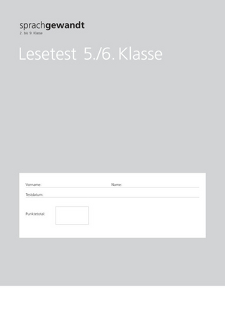 sprachgewandt 2. bis 9. Klasse / Lesetest 5./6. Klasse à 10 Stück