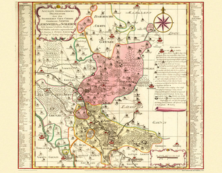 Historische Karte: Ämter Liebenwerda und Schlieben, 1753 (Plano)